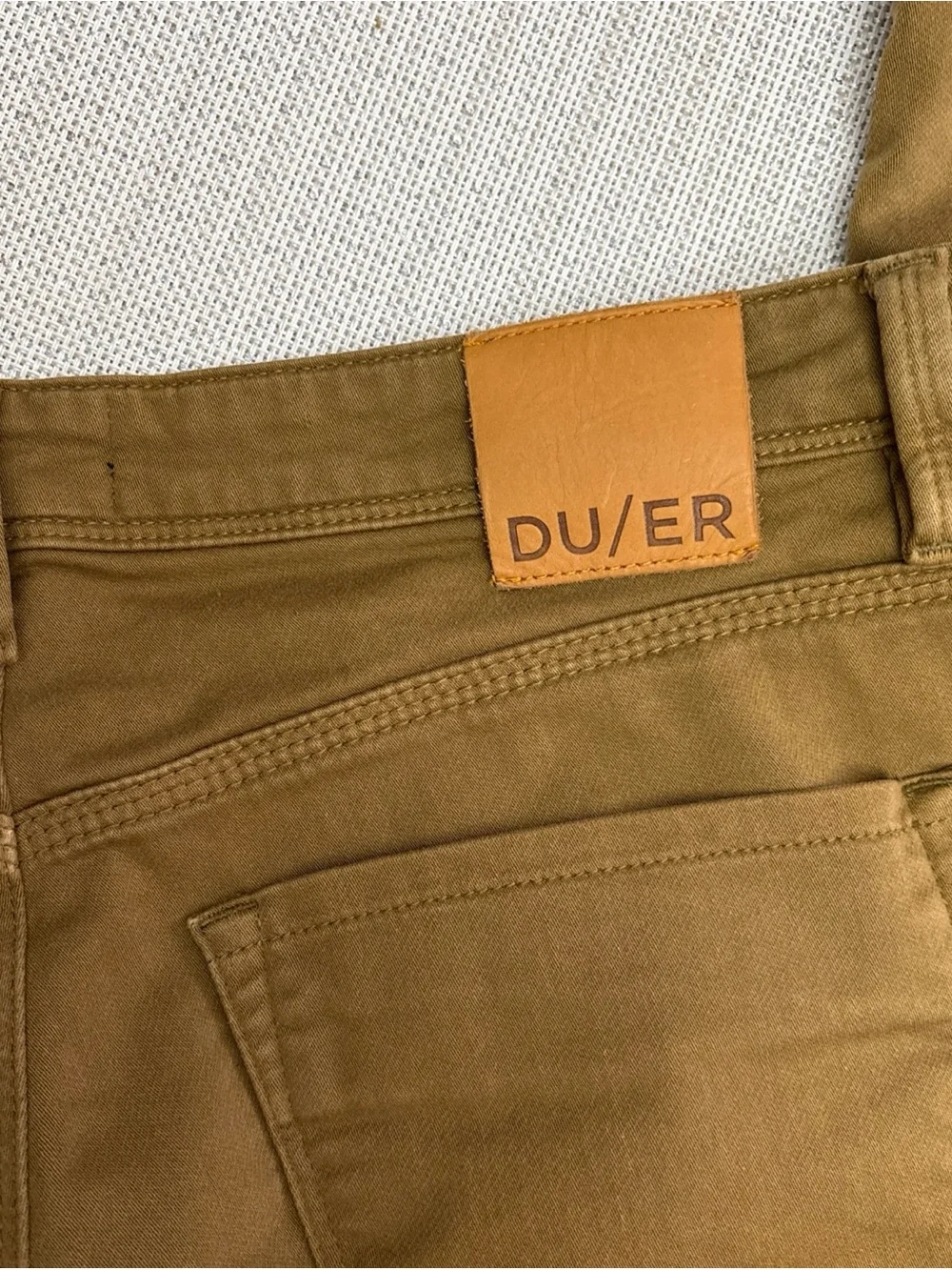 DU/ER Men's Slim Chinos in Caramel Tan